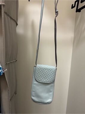 Vera Bradley Outlet Quilted Flap Crossbody Phone Bag - Light Blue